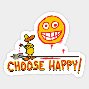 choose happy Sticker